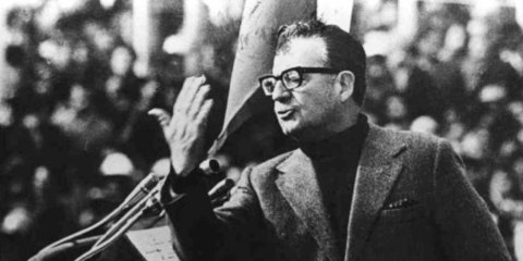 Salvador Allende en un discurso