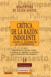 Imagen de cubierta: CRÍTICA DE LA RAZÓN INDOLENTE