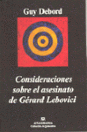 Imagen de cubierta: CONSIDERACIONES SOBRE EL ASESINATO DE GÉRARD LEBOVICI