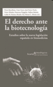 Imagen de cubierta: EL DERECHO ANTE LA BIOTECNOLOGÍA