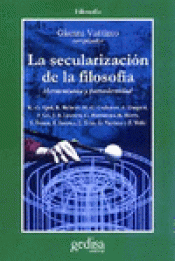 Imagen de cubierta: LA SECULARIZACIÓN DE LA FILOSOFÍA