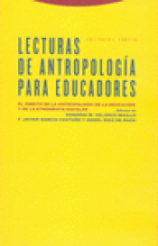 Imagen de cubierta: LECTURAS DE ANTROPOLOGÍA PARA EDUCADORES