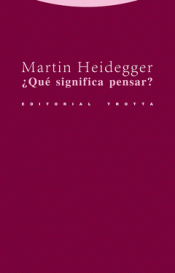 Cover Image: ¿QUÉ SIGNIFICA PENSAR?