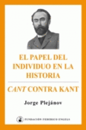 Imagen de cubierta: EL PAPEL DEL INDIVIDUO EN LA HISTORIA