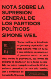 Imagen de cubierta: NOTA SOBRE SUPRESION GENERAL PARTIDOS POLITICOS