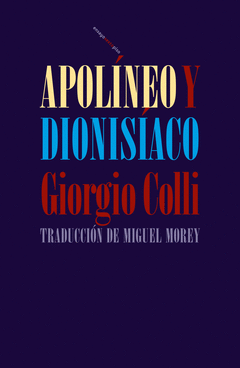 Cover Image: APOLÍNEO Y DIONISÍACO