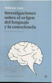 Cover Image: INVESTIGACIONES SOBRE EL ORIGEN DEL LENGUAJE Y LA CONSCIENCIA