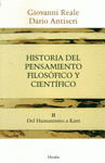 Imagen de cubierta: HISTORIA DEL PENSAMIENTO FILOSÓFICO Y CIENTÍFICO. TOMO II.