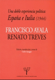 Imagen de cubierta: UNA DOBLE EXPERIENCIA POLÍTICA: ESPAÑA E ITALIA (1944)