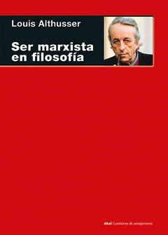 Imagen de cubierta: SER MARXISTA EN FILOSOFÍA