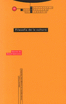 Imagen de cubierta: FILOSOFÍA DE LA CULTURA