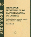 Imagen de cubierta: PRINCIPIOS ELEMENTALES DE LA PROPAGANDA DE GUERRA