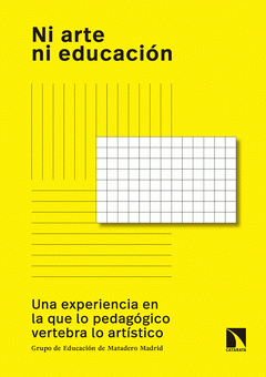 Imagen de cubierta: NI ARTE NI EDUCACIÓN