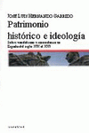 Imagen de cubierta: PATRIMONIO HISTÓRICO E IDEOLOGÍA