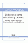 Imagen de cubierta: EL DISCURSO COMO ESTRUCTURA Y PROCESO.