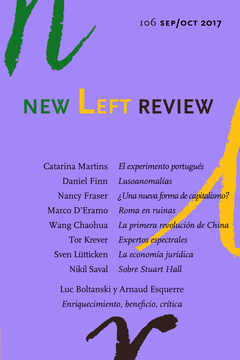 Imagen de cubierta: NEW LEFT REVIEW 106