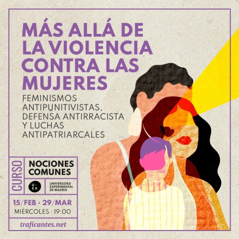 Cartel del Curso Más allá de la violencia contra la mujeres